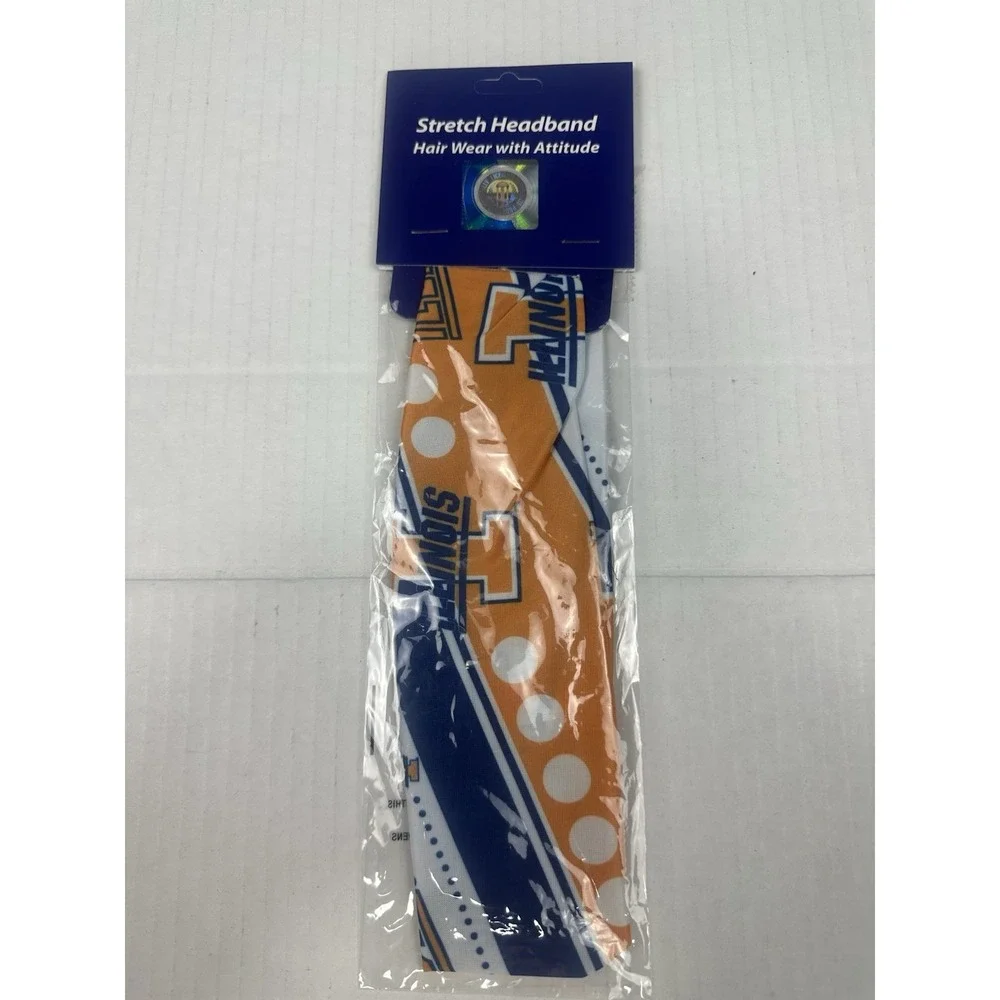 NCAA Illinois Illini Stretch Headband, Team Color Headwear